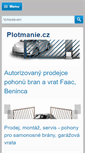Mobile Screenshot of plotmanie.cz